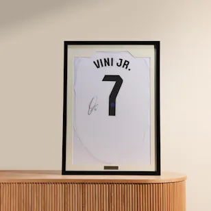 Vinícius Júnior Real Madrid Home 2024-2025 Signed T-Shirt