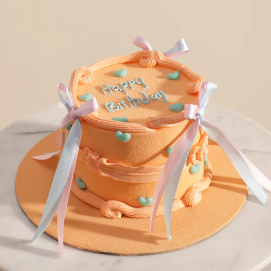 Sweet Atelier Peachy Birthday Cake