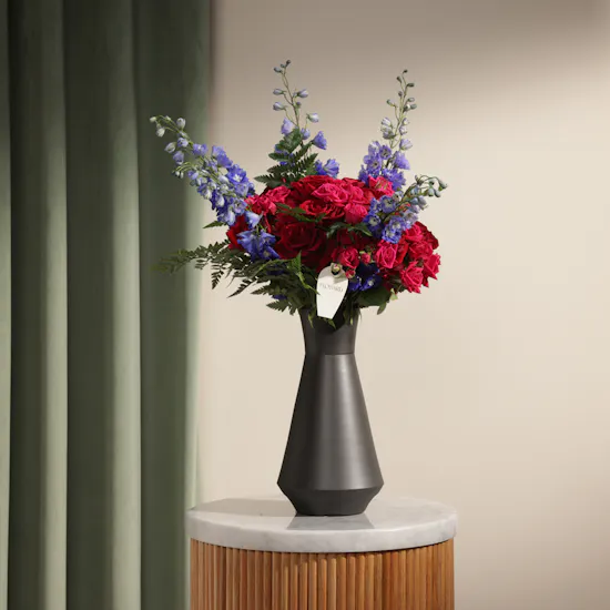 Midnight Romance Flowers Vase