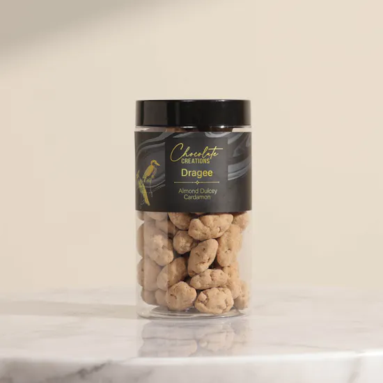 Chocolate Creations Dragee Almond Cardamon Jar | 250g