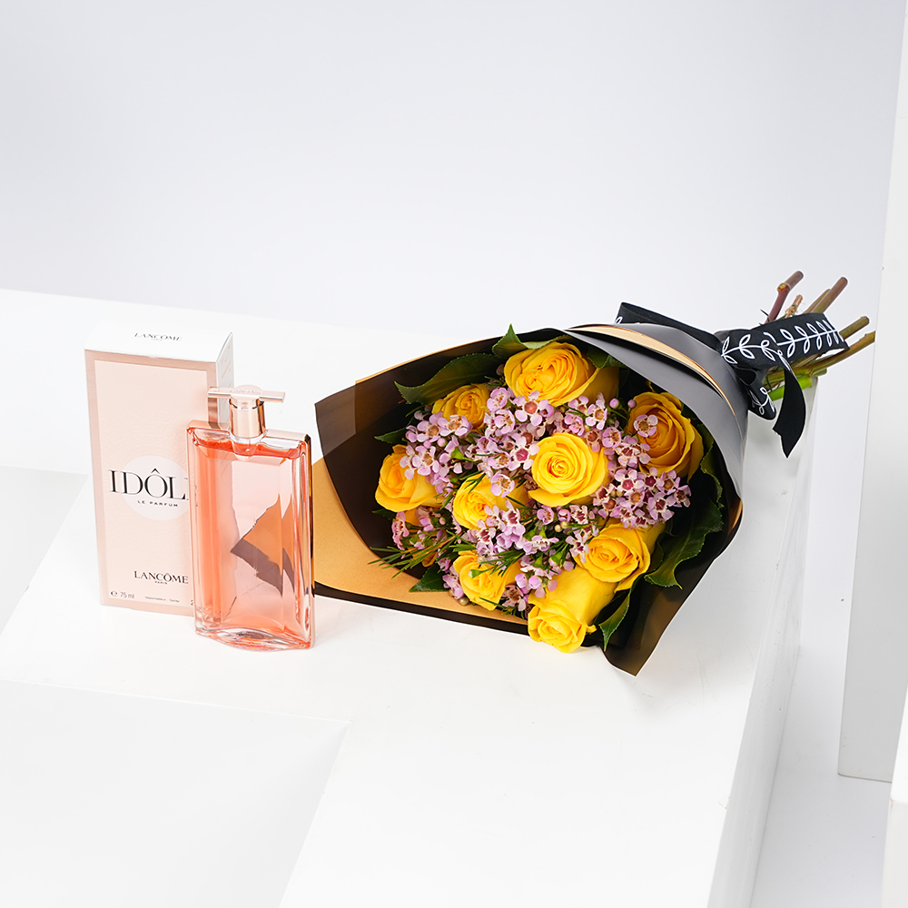 عطر من لانكوم | باقة الجوري