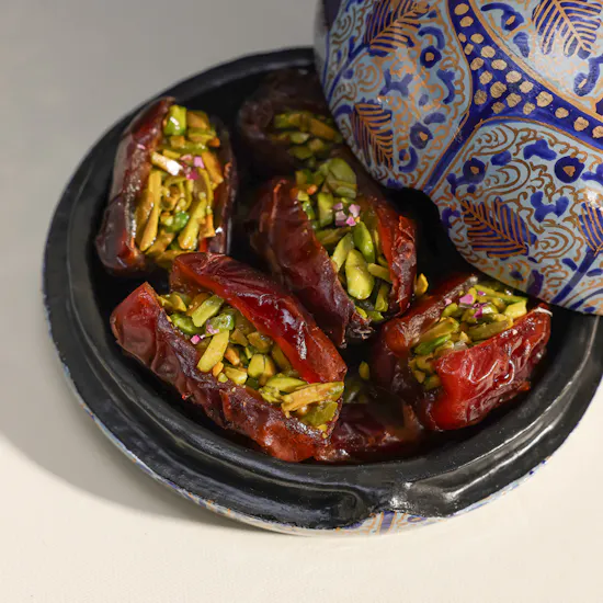 Bonbonniere Pistachio Rose and Cashew Stuffed Dates Gift Set