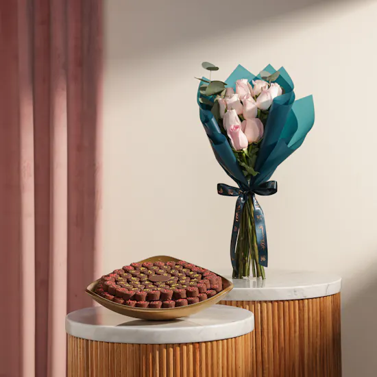 Soucolat Small Chocolate Tray | Radiant Happiness Flower