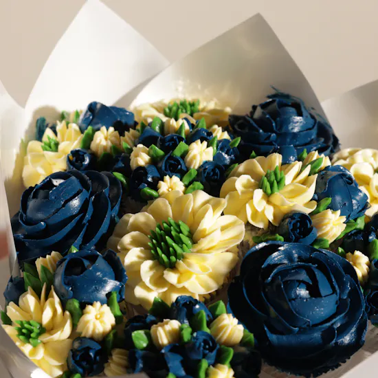Gourmet Artistry Floral Cupcake Bouquet
