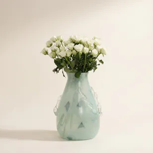 Crystal Cloud Baby Rose Vase