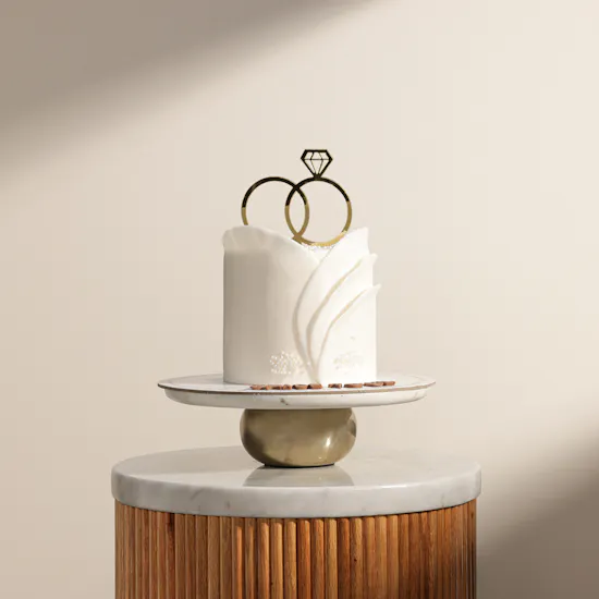 December Cake Elegant White Cake Bride To Be
