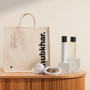 Mubkhar Golden Amber Perfume and Incense Gift Bag