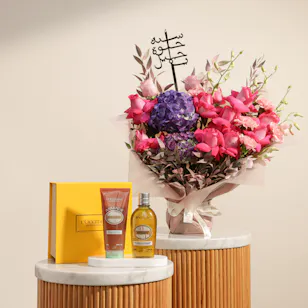 L'Occitane Women's Gift Set | Love and Care's Touch Flowers Bouquet