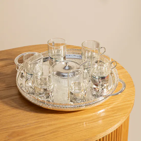 Queen Anne 9-Piece Silver-Plated Tea Set