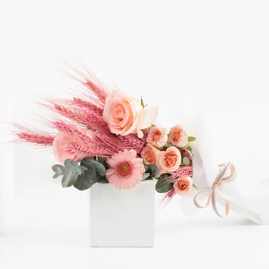 Pink Brilliance | Gerberas & Roses
