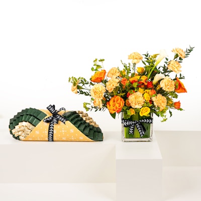 Linne Luxury Chocolate Bouquet | Colorful Flower Vase