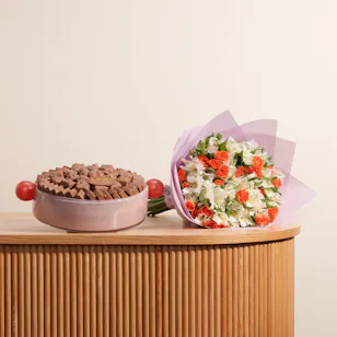 Levo Mix Chocolate Tray | Flowers Bouquet Levo Mix Chocolate Tray | Flowers Bouquet