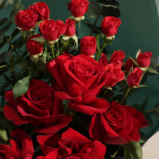 Velvet Red Rose Bouquet