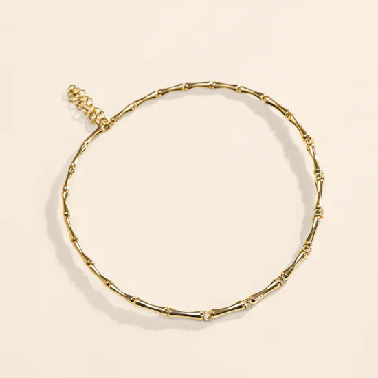 Siran by Iram Diamond Bambo Style Single Bangle