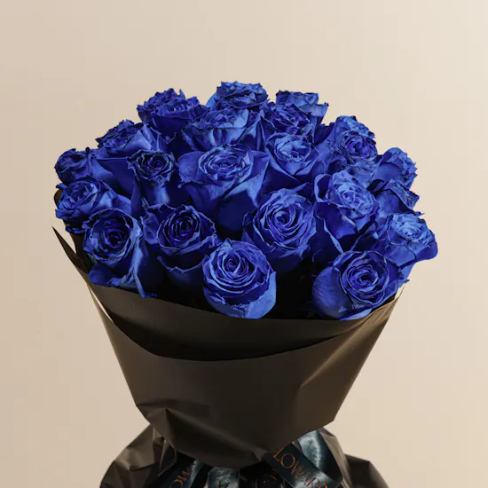 Royal Blue Rose Bouquet