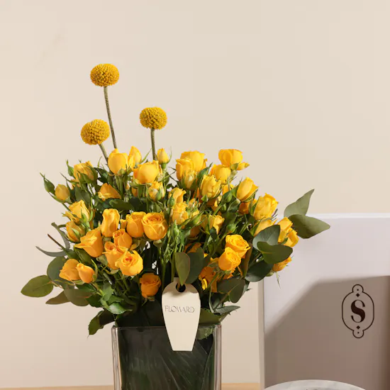 Soucolat Wrapped Chocolate Mix Box | Charming Flower Vase