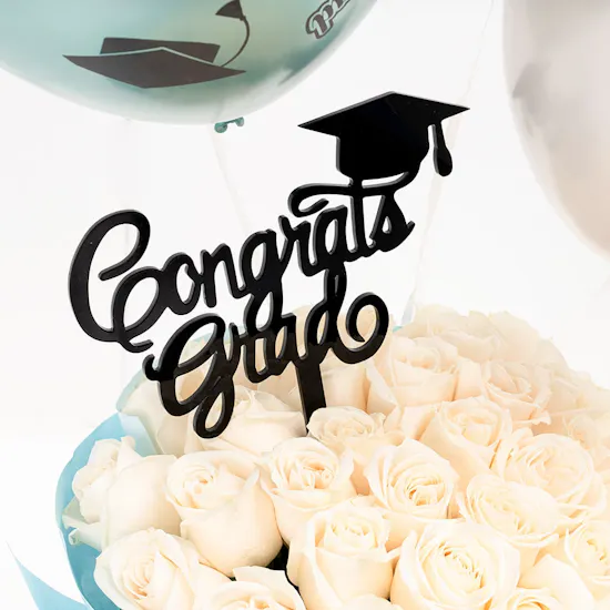White Rose | Graduation Bouquet