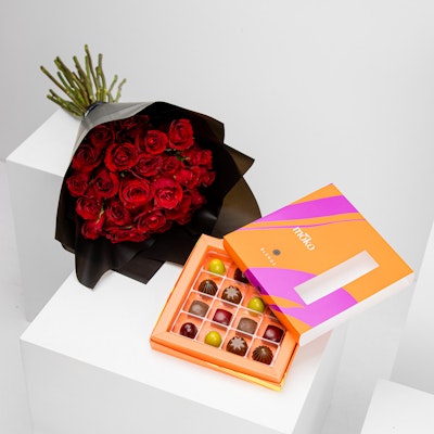 Moko Chocolate | 25 Red Roses