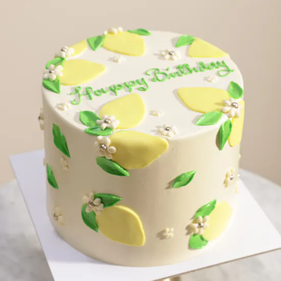 Floward Lemon Portrait Birthday Cake