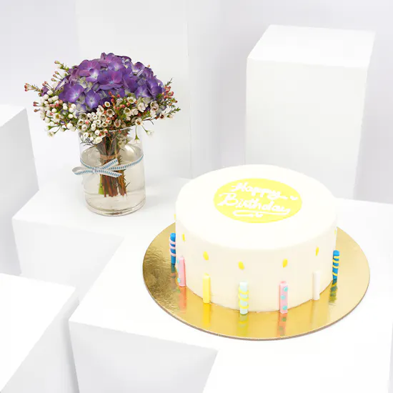 Helen's Bakery Birthday Cake | Spring Vase