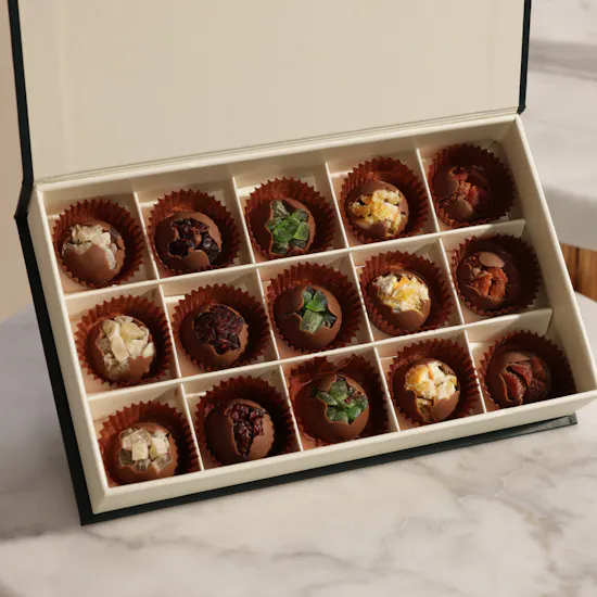Floward Small Fruit Filled Chocolate Box | Sweeter Garden Flower Bouquet