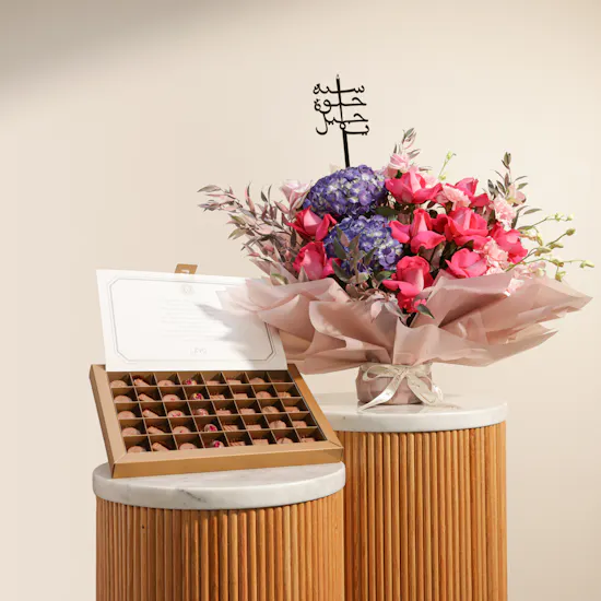 Levo Chocolate Box | Festive Birthday Flowers