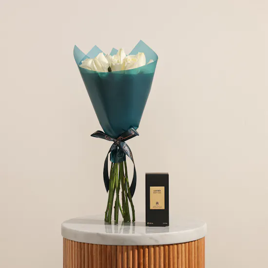 Abdul Samad Al Qurashi Body Oud Leather Perfume | Elegant Adoration Flowers