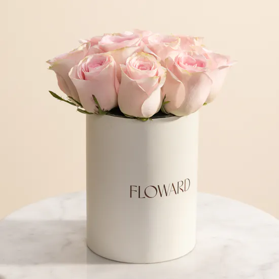 Soft Pink Rose Box