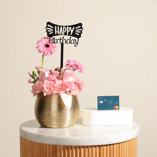 Floward 50 BHD Card | Happy Birthday Charming Flowers