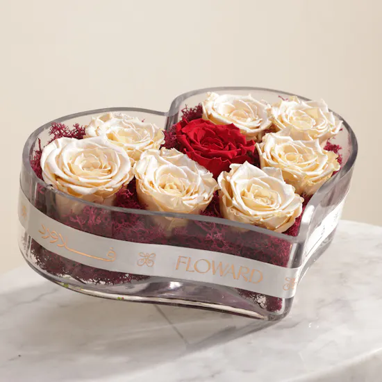 Eternal Love Preserved Rose Vase
