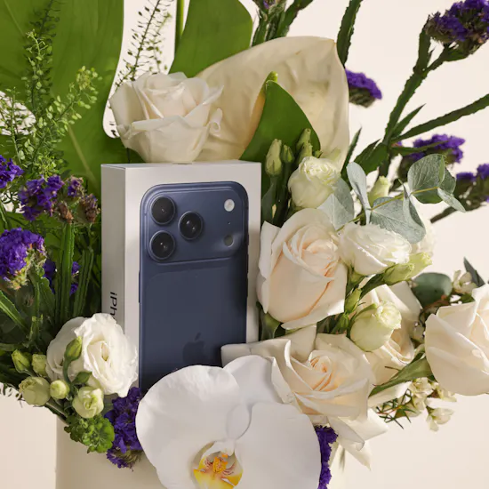 Apple iPhone 17 Pro Deep Blue 256 GB | Moonlight Flowers Box