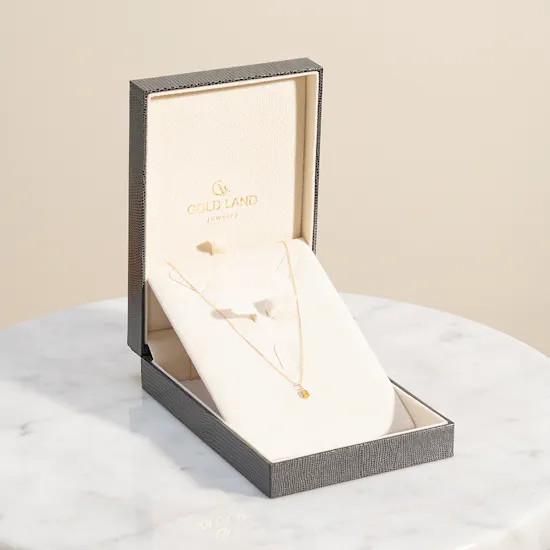 Gold Land Gold with Yellow Citrine Stone Women's Necklace