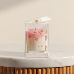Done By Shk Small Rose Latte Candle