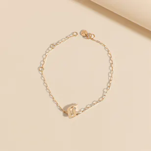  Midad Letter Noon Bracelet | 18 k gold