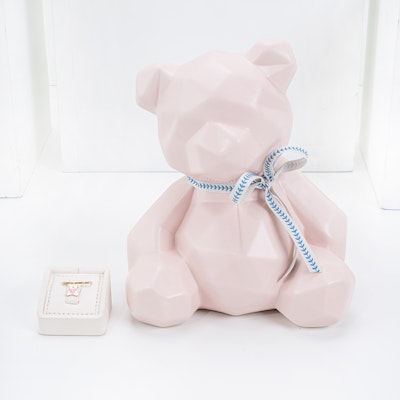 BabyChic Teddy Bear Pink Pin