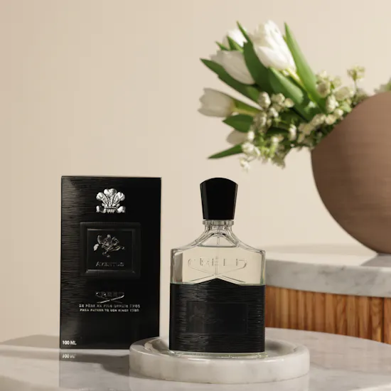 Creed Aventus Eau De Parfum for Men | Royal Crimson Flower Vase