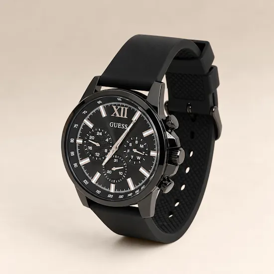 Guess Walker Black Multi-function Men's Watch