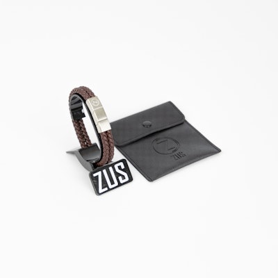 Zus Double Coffee Brown Leather Bracelet