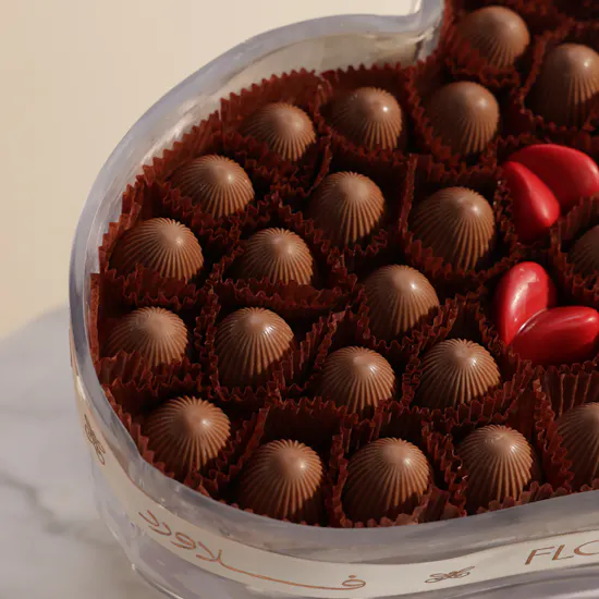 Floward Heart Chocolate Tray