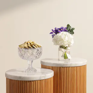 Floward Golden Chocolate Glass Bonbonniere | Charming Flower Vase