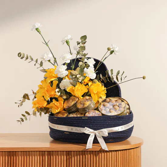 Nagwa Arabic Sweet Tin Boxes Basket | Sunshine Flowers