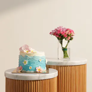 Floward Sea Pearl Cake | Dreamy Flowers