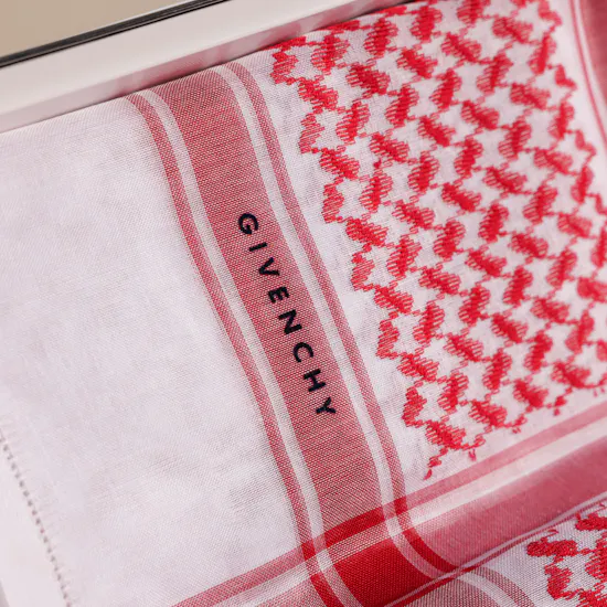 Givenchy Red Classic Shemagh | Size 55