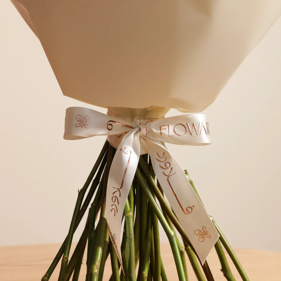 Pink Roses Bouquet | 35 Flowers 3