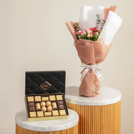 Bostani Chocolates Box | Dreamy Flower Bouquet