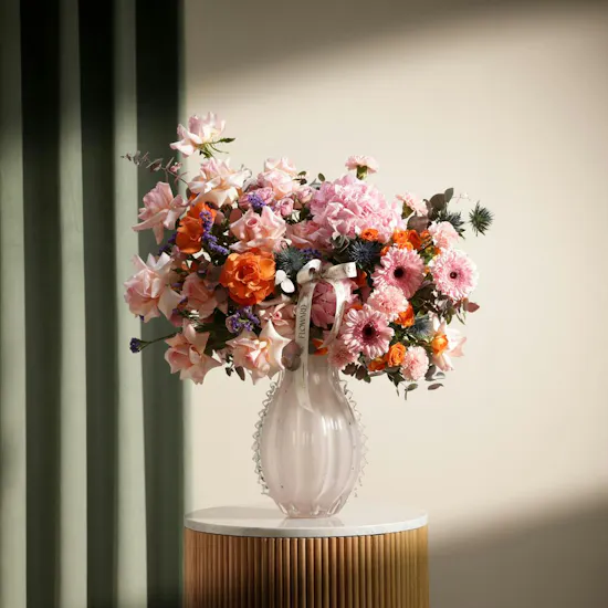 Luminous Elegance Flower Vase