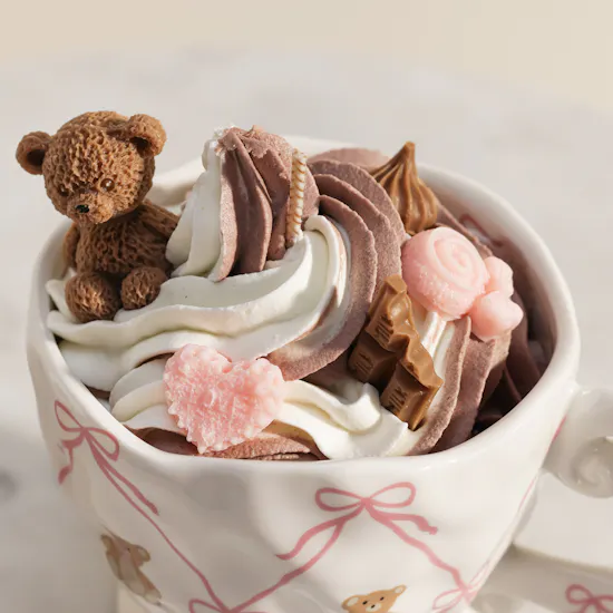 Done By SHK Teddy Bear Ice Cream Candle