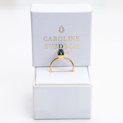 Caroline Baguette Ring-Emerald