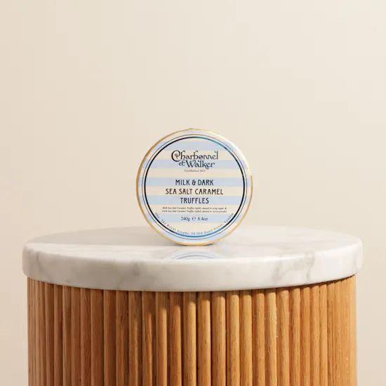Charbonnel et Walker Milk and Dark Sea Salt Caramel Truffles Box
