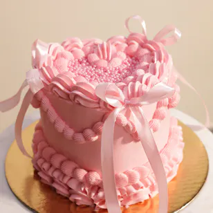 Sweet Atelier Pink Heart Cake